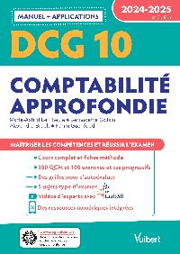 Première de couverture de DCG 10 - Comptabilité approfondie : Manuel et Applications 2024-2025