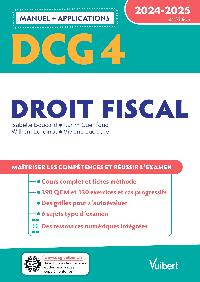 Première de couverture de DCG 4 - Droit fiscal : Manuel et Applications 2024-2025