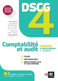Première de couverture de DSCG 4 - Comptabilité et audit - Manuel et applications - Millésime 2023-2024