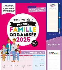 Première de couverture de Calendrier mensuel Famille organisée 2025