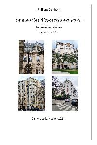 Première de couverture de Immeubles d'exception à Paris (II)