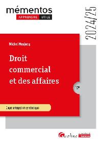 Première de couverture de Droit commercial et des affaires