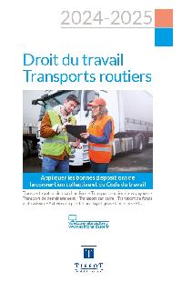 Première de couverture de Droit du travail transports routiers